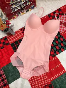 Christmas New Year Gift Wearable Backless Bra Bodysuit for Women, Abdominal Waist Cinching Slimming Body Shaper Compression Underwear Panties Thin