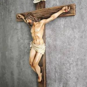 Renaissance Style Jesus Sculpture Wall Cross, 9.65 Inches, Inspiring Christian Decor for Home, Meaningful Religious Gift