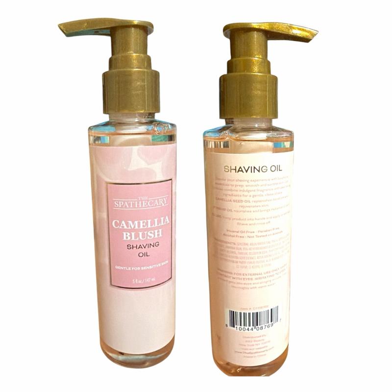 Camellia Blush 3-Piece Body Care Set - Scrub, Oil, Cleanser, Serum for Bath & Personal Care