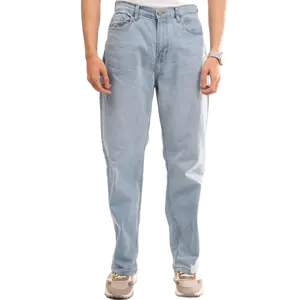 NOVASTILE Distressed Relaxed Fit Straight Leg Denim Jeans M7