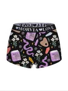 Morvia Women's Paisley Print Underwear, Fashion Comfy Underwear, Casual Comfortable Breathable Panties, Fitted Design for All Seasons, Durable & Stylish Women's Lingerie