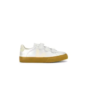 Veja Recife Logo Sneaker in Silver & Pierre