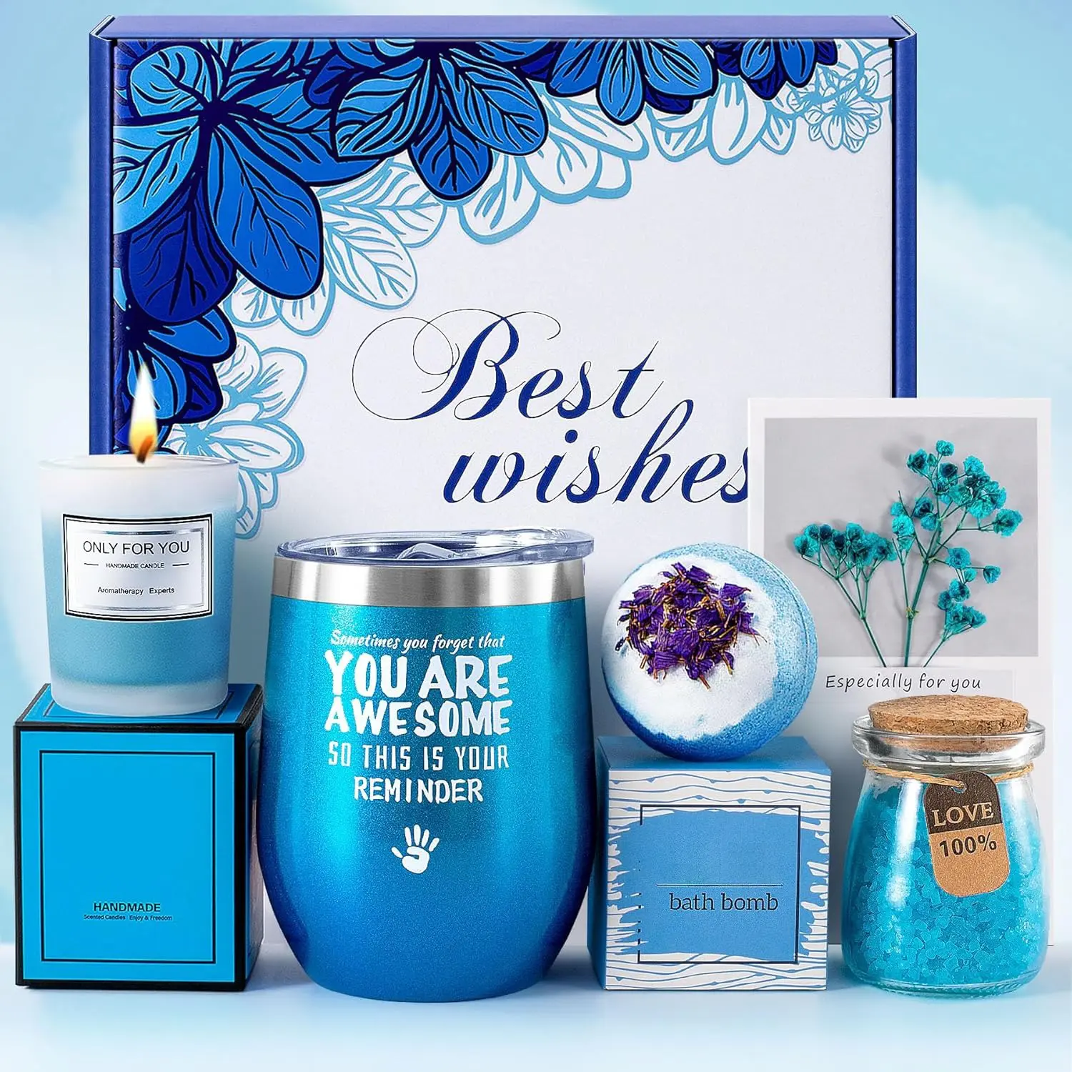 Christmas Gifts ,Birthday Gifts for Women, Mother's Day Gifts for Mom - Personalized Birthday Gift Set for Friend, Bestie, Sister, Grandma, Daughter - Valentine's Day, Anniversary, Christmas Gifts, Teacher Gifts
