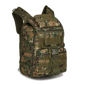 Outdoor Tactical Shoulder Bag Waterproof Camouflage Climbing Hiking Backpack with Sliding Adjustment Extended Storage for All Seasons