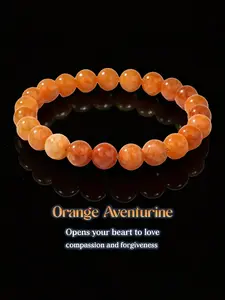 Natural Dongling Stone Beaded Bracelet, 8mm Round Beads, Simple Elegant Design for Women, Open Your Heart Jewelry, Exquisite Bracelet, High Quality Bracelet