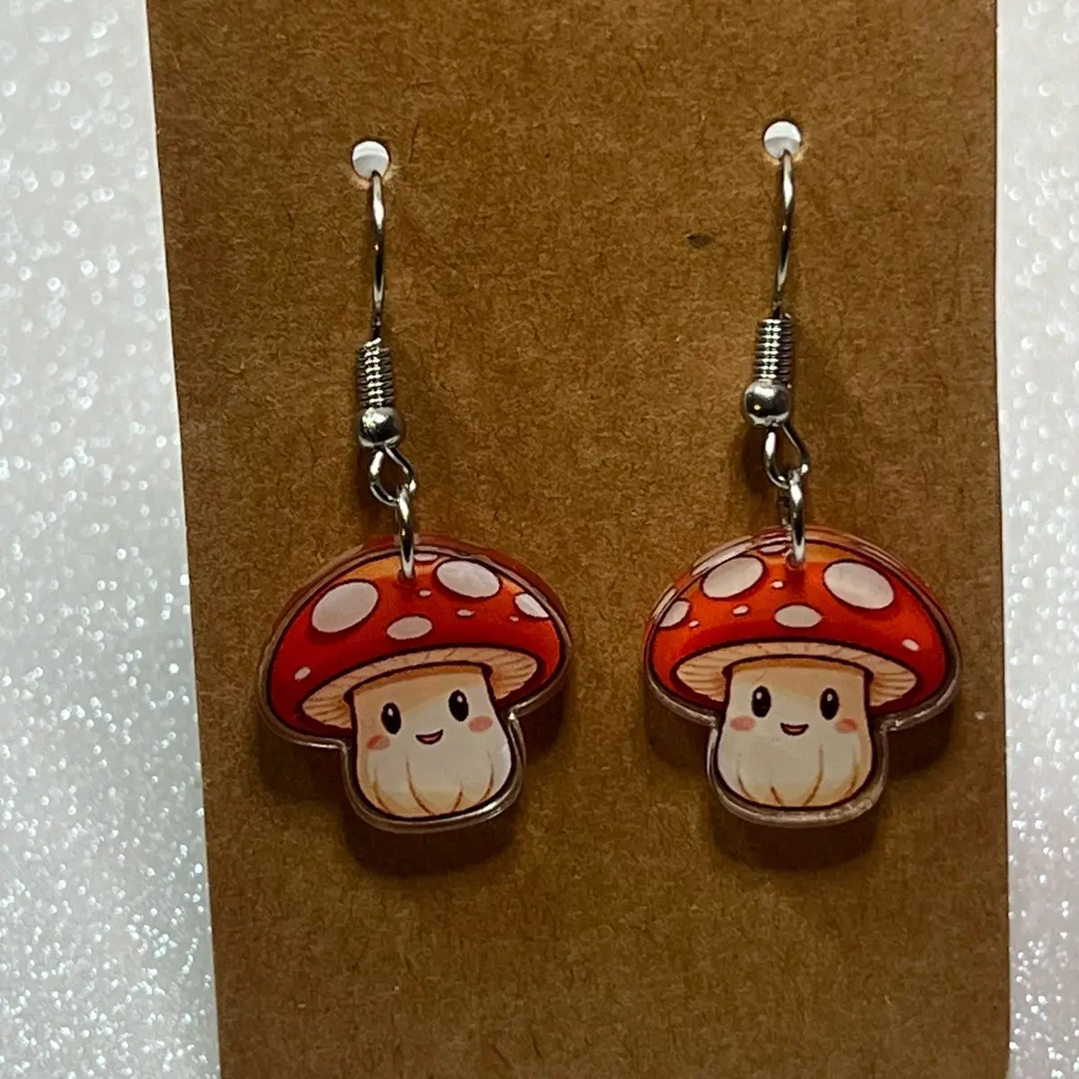 Mushroom earrings