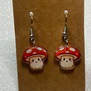 Mushroom earrings