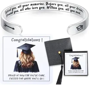 SAM & LORI Graduation Gifts for Her Him Kindergarten Class of 2026 Cool High School College Graduation Gift 5th 8th Grade Teen Girl Boy Bracelet Women Jewelry Cards Middle School Nurse Senior Daughter Student Dreams Aspirations
