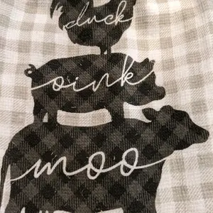 Farm Animals Double Hanging Kitchen Towel