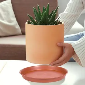 5pcs Plant Saucers, Flower Pot Drip Trays for Indoor Outdoor Plants, Garden Saucers, Plant Pot Saucer Trays, Perfect for Home Decor