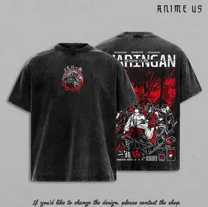 Uchiha Clan - Madara - Sasuke - Shisui - Obito Vintage Washed T-Shirt | Sharingan Anime Graphic Tee | Heavy Cotton Oversized Streetwear | Dark Ninja Manga Shirt Gift for Naruto Fans