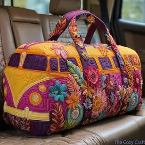 Vibrant Floral 3D Printed Duffle Bag, Stylish Lightweight Gym Sports Weekender Bag, Trendy Large Capacity Overnight Luggage Carryall for Daily Workout, Weekend Trip, Camping & Casual Outdoor Use outdoorfun