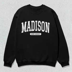 Madison Sweatshirt New Jersey Collegiate Crewneck Sweater Unisex