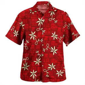 Hawaii Hawaiian Shirt ELV PRL Red Hawaiian Shirt 2026, Tropical Print Button-Up #tiktokshop #spotlightfinds #viraloutfits #hawaiianshirt #aloha