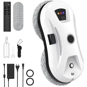 Window Cleaning Machine, Window Cleaner Robot， Automatic Cleaning with Intelligent Path Planning, 5600Pa Suction Power, Edge Detection Technology, Remote Control，Features a manual spray function.