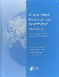 USED-Quantitative Methods For Investment Analysis by Richard Armand Defusco (Hardcover)