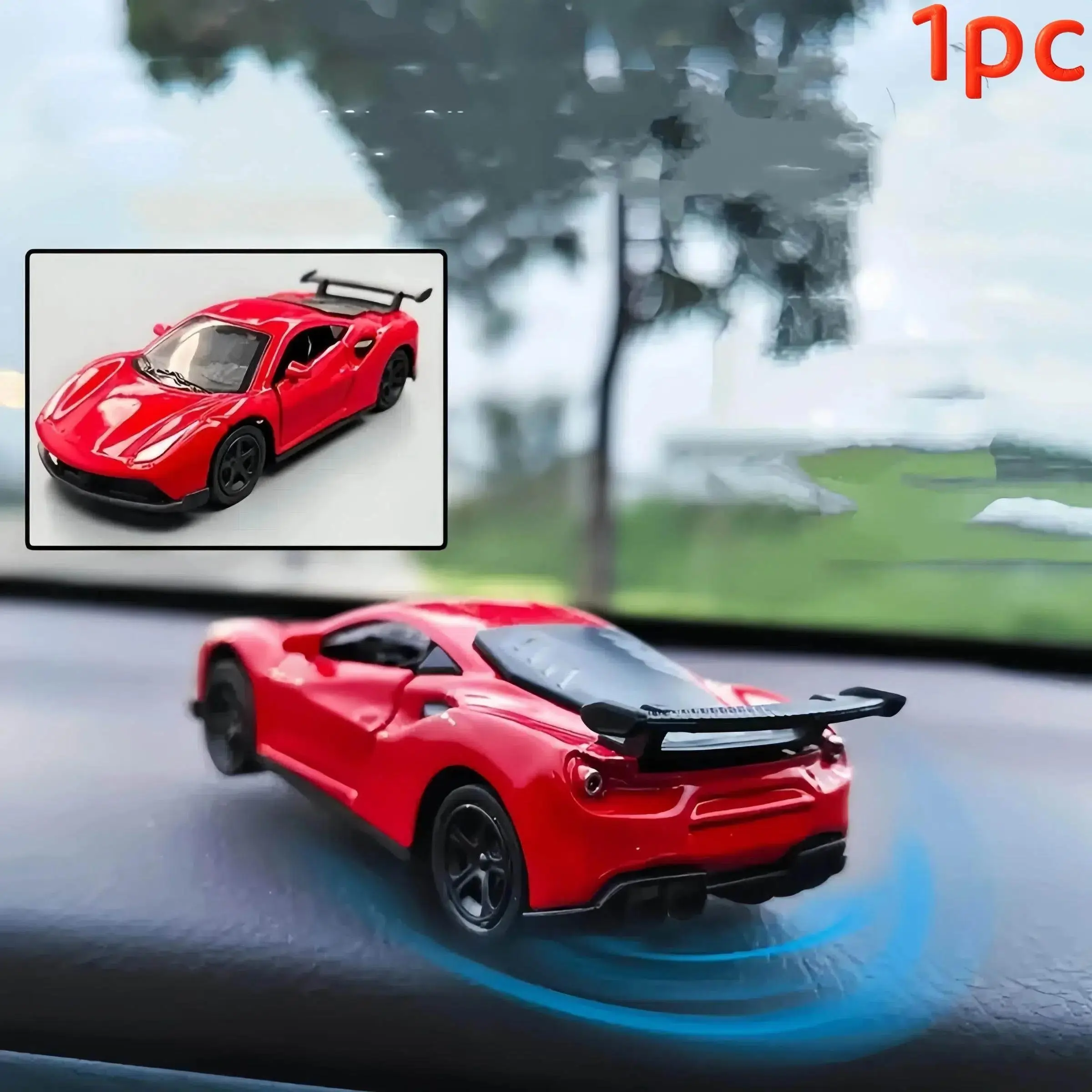 Drift Car Dashboard Decorative Piece, Realistic Style, Universal Compatibility, Durable Iron Structure, Ideal for Car Enthusiasts