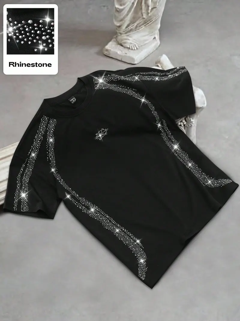 rhinestones t-shirt - TikTok Shop