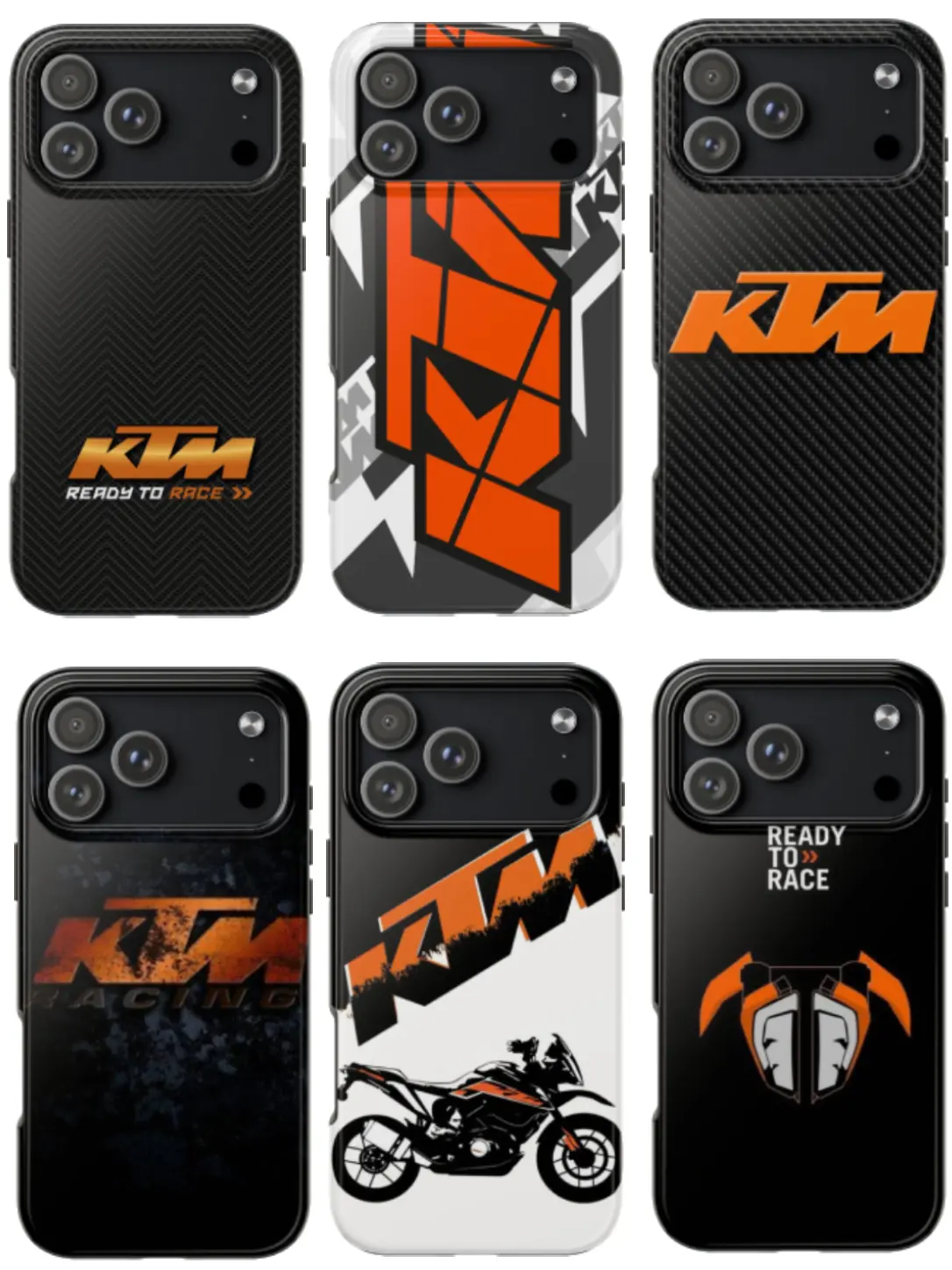 KTM Motocross Racing Series Phone Case, Dirt Bike Rider iPhone Case, Gift Idea for Pro Racing Fans