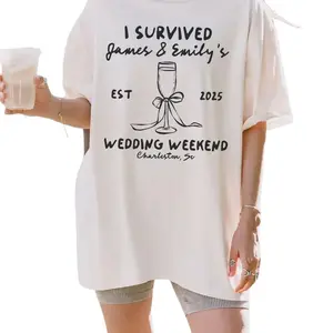 Custom Wedding Shirts, Wedding Toss Shirt, Wedding Merch T Shirt, Funny Bridal Party Gift, Wedding Guest Party Favors, Matching Wedding Tees V0J