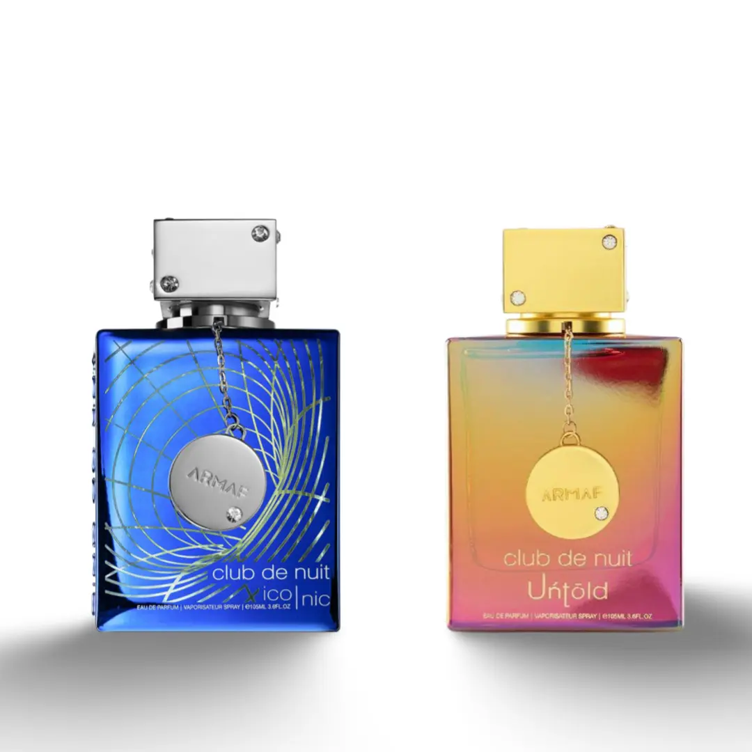 Lattafa Unisex Fragrance Gift Multi-Pack - Afnan Club de Nuit Iconic+ and Club de Nuit Untold, Long-Lasting Blueberry-Scented Unisex Wear Fragrance