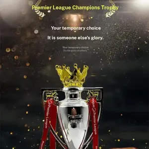 New Premier League Trophy Cup, Resin Football Award, Holiday Gift, Birthday Present, Soccer Championship Souvenir