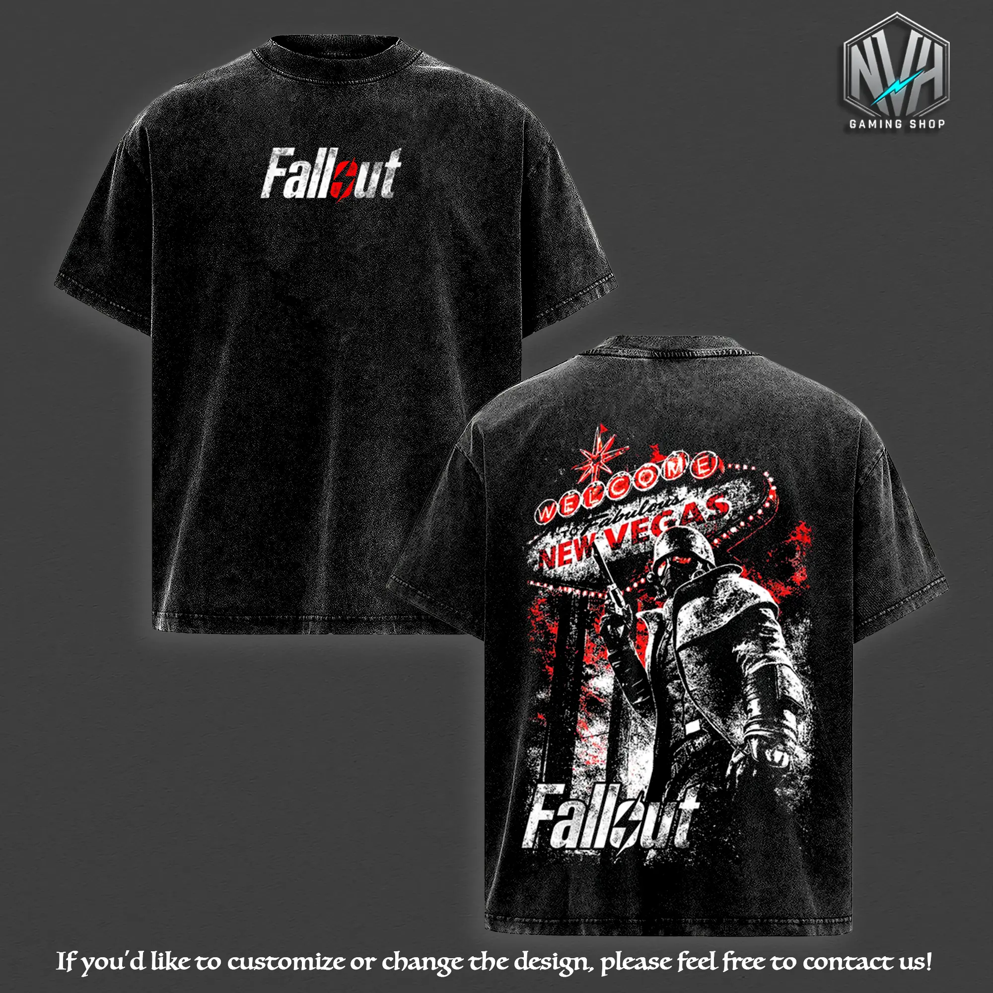 Fallout New Vegas NCR Ranger Oversized Graphic Tee Men, Graphic Tee Unisex Heavyweight, Heavyweight Cotton Unisex Shirt, Short Sleeve Top, Game Lover Shirt, Casual Streetwear Apparel, Trendy T-shirt, Men Women Clothing