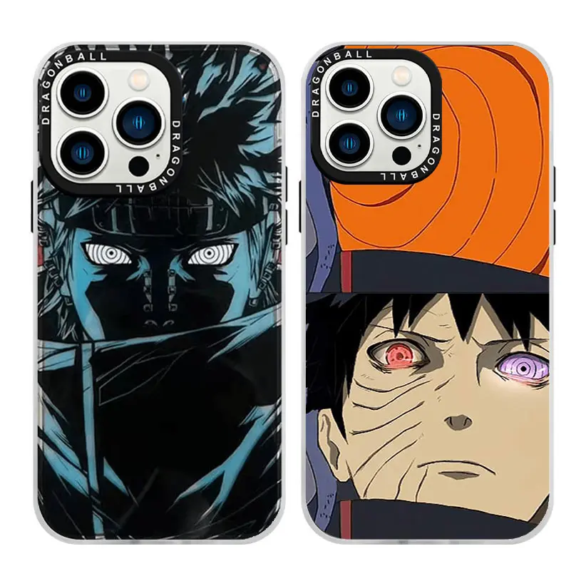 Naruto Anime Character Sharingan eyes (11-17 Pro Max) Laser color-changing effect anti-collision mobile phone case