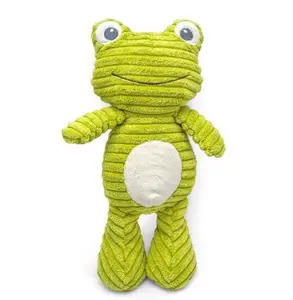 ThoozyPet Tuff & Cuddly Squeaky Plush Frog Dog Toy, 12.5", Squeaky Plush Toys