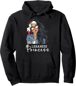 Lebanese Woman Products Flag Uniform Princess Lebanon Pullover Hoodie - Dakotamc Shop 50B0DF2VPSLR