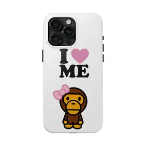 I Love Me Baby Milo Tough Phone Case, A Bathing Milo Case For iPhone And Samsung, Cute Design Phone Covers, Accessories Protection, Perfect Gift for B.APE Fans & Streetwear Lovers