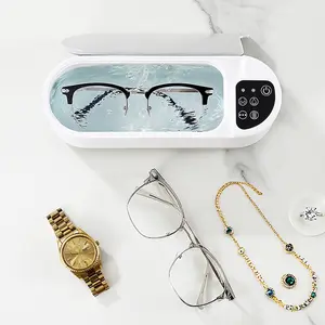Vibrating Jewelry Cleaner USB Rechargeable Dual Cleaning Modes, Effective for Glasses Rings Watches Dentures, Home Use Accessories