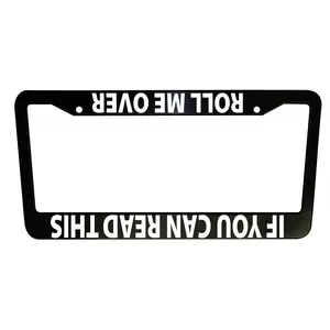 Roll Me Over Funny License Plate Frame, Plastic, Aluminum for Cars and Trucks,  Car Accessories, Funny Gifts, Car Decor, Accessories