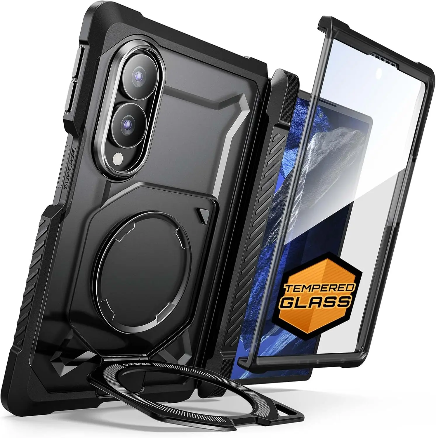 SUPCASE for Samsung Galaxy Z Fold 8 Case with Stand (UB Grip), [Compatible with MagSafe] [Built-in Screen Protector] [Hinge Coverage] [Anti-Slip Grip] Full Body Heavy Duty Protective Phone Case,  Protector pride safety accessory