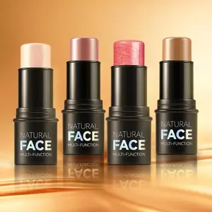 Natural Face Brightening Stick, Multi-Functional Cream, Easy to Apply, Waterproof Concealer, Blush & Contour, Suitable All Skin Tones, Cosmetic, Bronzer Highlighter, Highlighter Makeup