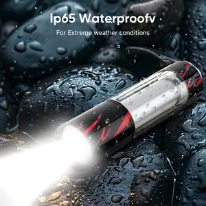 Retractable Camping Flashlight, Ultra-Bright  High-Lumen Spotlight Mode Ideal for Camping, Night Fishing, Power Outages, Backyard Gatherings, and Everyday Home Use USB Rechargeable Lightweight and Durable