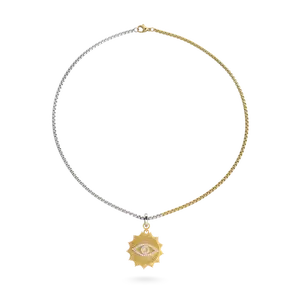 CHARMED EVIL EYE MIXED NECKLACE