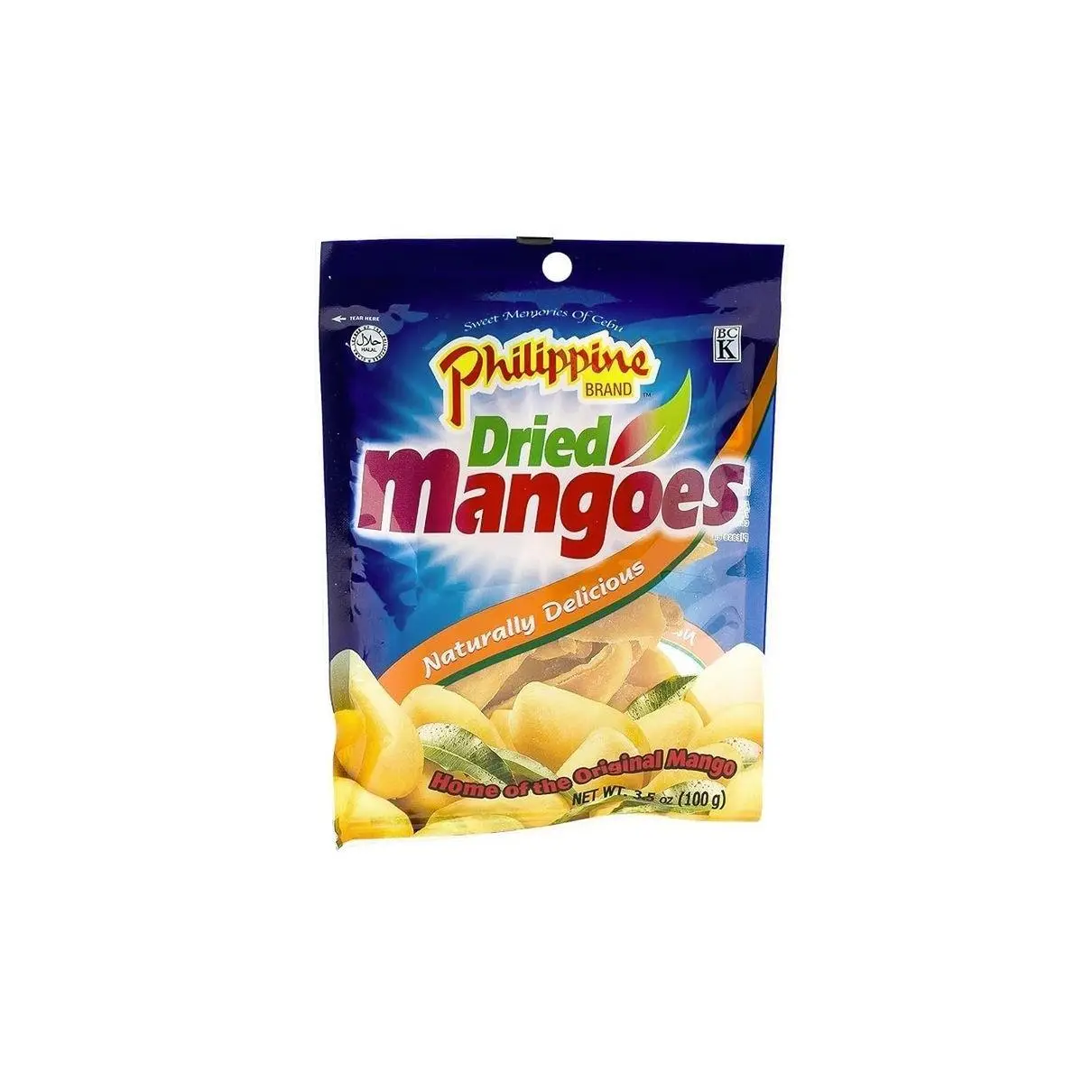 Philippine Brand - Dried Mangoes (Net Wt. 3.53 Oz.)