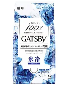 Mandom Gatsby Facial Paper 42sheets- Icy Cool Wipes