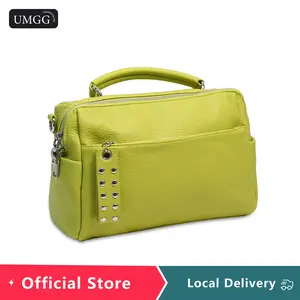 UMGG Trendy Women's PU Leather Crossbody Bag | Medium Shoulder Handbag with Japanese Knot Design | Stylish Everyday Purse for Work, Travel & Gifts – Fashionable, Lightweight & Versatile