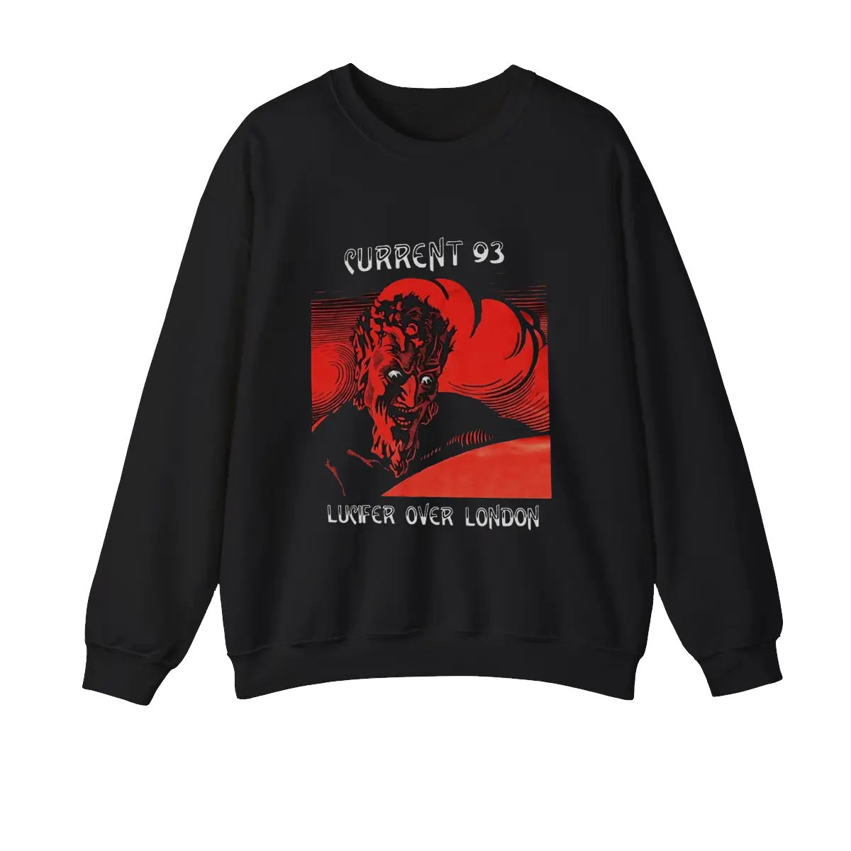 Current 93 Black T-Shirt Cotton Lucifer Over London Men's Sweatshirt, Gift for Fans Cotton Unisex Men's T-Shirt