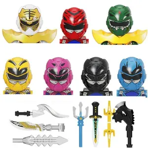 7pcs Power Ranger Mini Man Figure