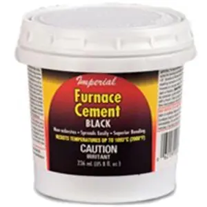 Imperial Manufacturing KK0295-A Furnace Cement Black 16 Oz.