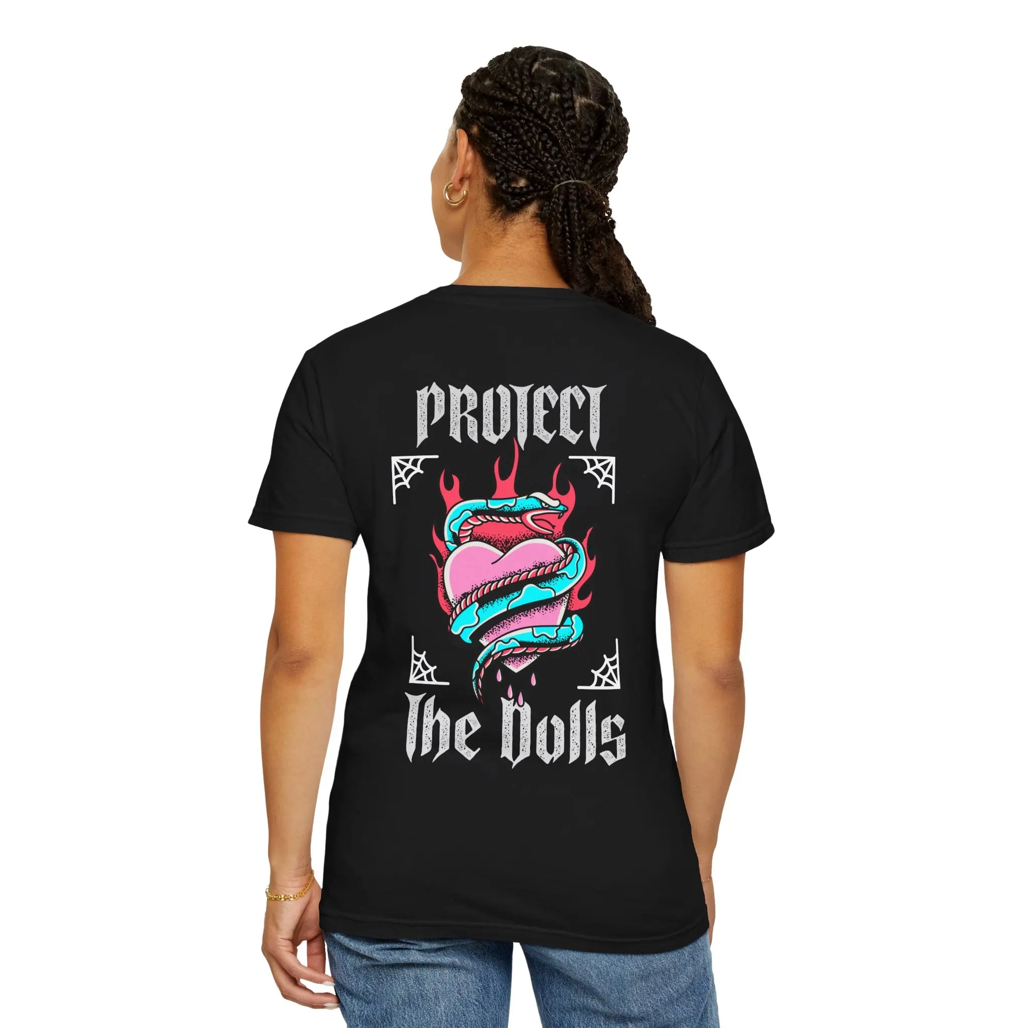 Pro-Trans Short-Sleeve T-Shirt for Women in Soft Garment-Dyed Cotton, Casual Relaxed Fit Crew Neck, Tshirt