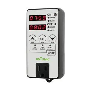 Digital Timer Outlet Short Period Repeat Cycle Intermittent Interval Timer Programmable BN-LINK