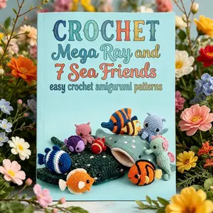 Knitting Ocean Animal Crochet Tutorial Book, Beginner-Friendly Handmade Knitting Guide, Amigurumi Patterns Manual, Crafting Instruction Book