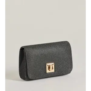 Here For The Party Metallic Crossbody Clutch