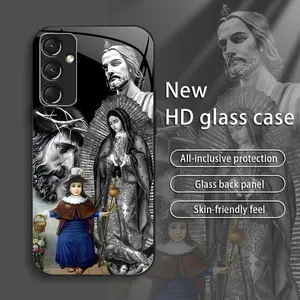 Suitable for [Galaxy A14 5g] Jesus New stylish high quality glass protective case affordable anti-drop anti-fingerprint-888