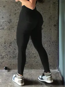 Women's High Elasticity Tight Fitted Pants, Elegant Slim Fit Fashion, Casual Versatile, Suitable for All Seasons, Comfortable Wear