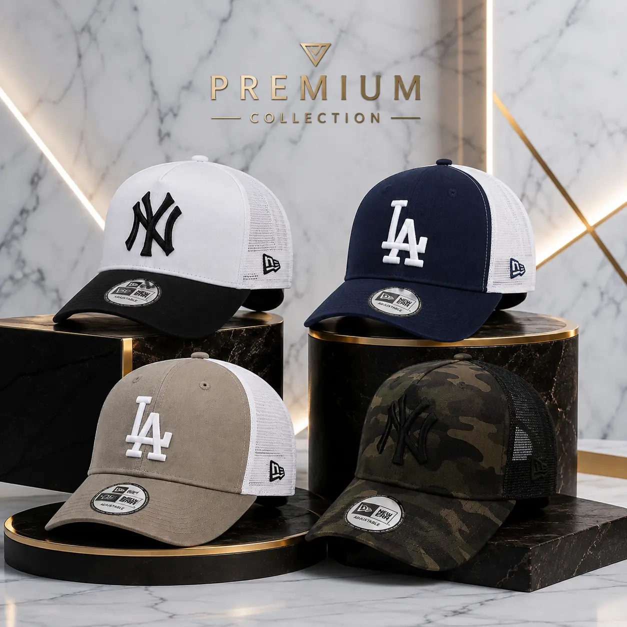 Vintage NY Embroidered Trucker Hat - Men's & Women's Breathable Mesh Back Curved Brim Baseball Cap, Classic Outdoor Sports Snapback Hat Casual Headwear-Summer Breathable Mesh Trucker Hat Adjustable Unisex Baseball Cap Outdoor Casual Headwear